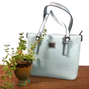 Anne Klein Light Powder Blue Handbag Bag Purse
